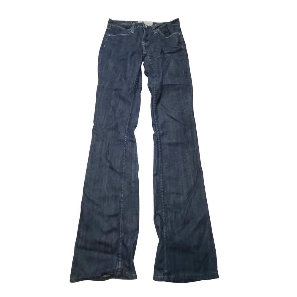 American Cargo Womens Bootcut Jeans Dark Blue Low Rise Size 10